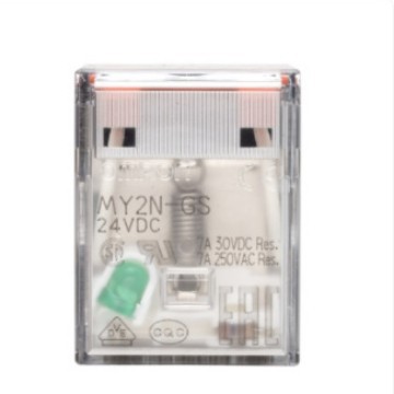 正品微型功率继电器MY2N-GS 二开两闭 MY2N-G 24V配继电器插座8脚