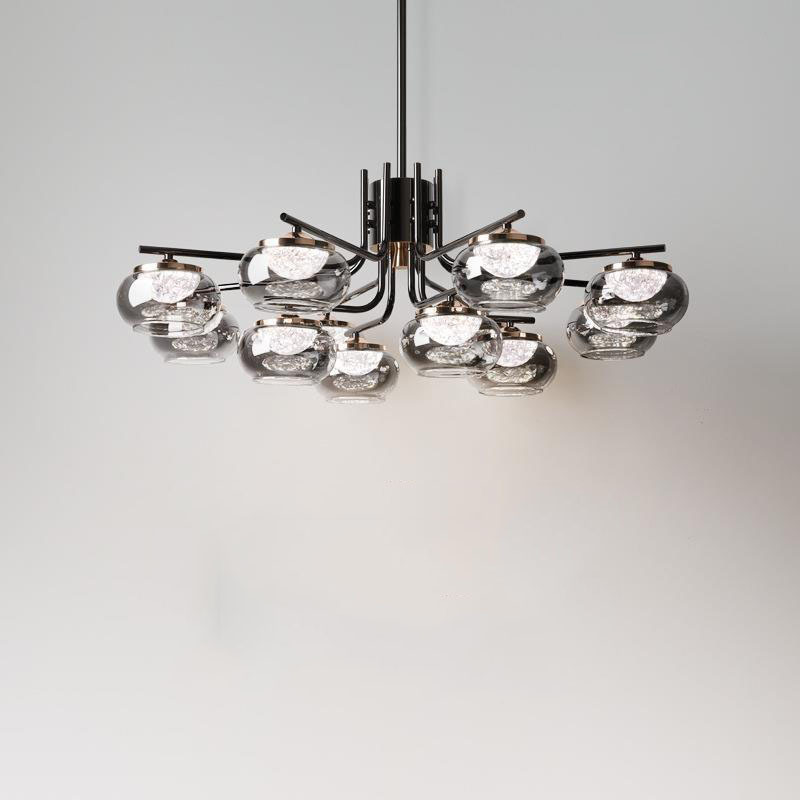 Comedor sala de estar minimalista atmósfera nórdica minimalista moderna lujosa lámpara de lujo diseñador lámpara de cama lámpara principal