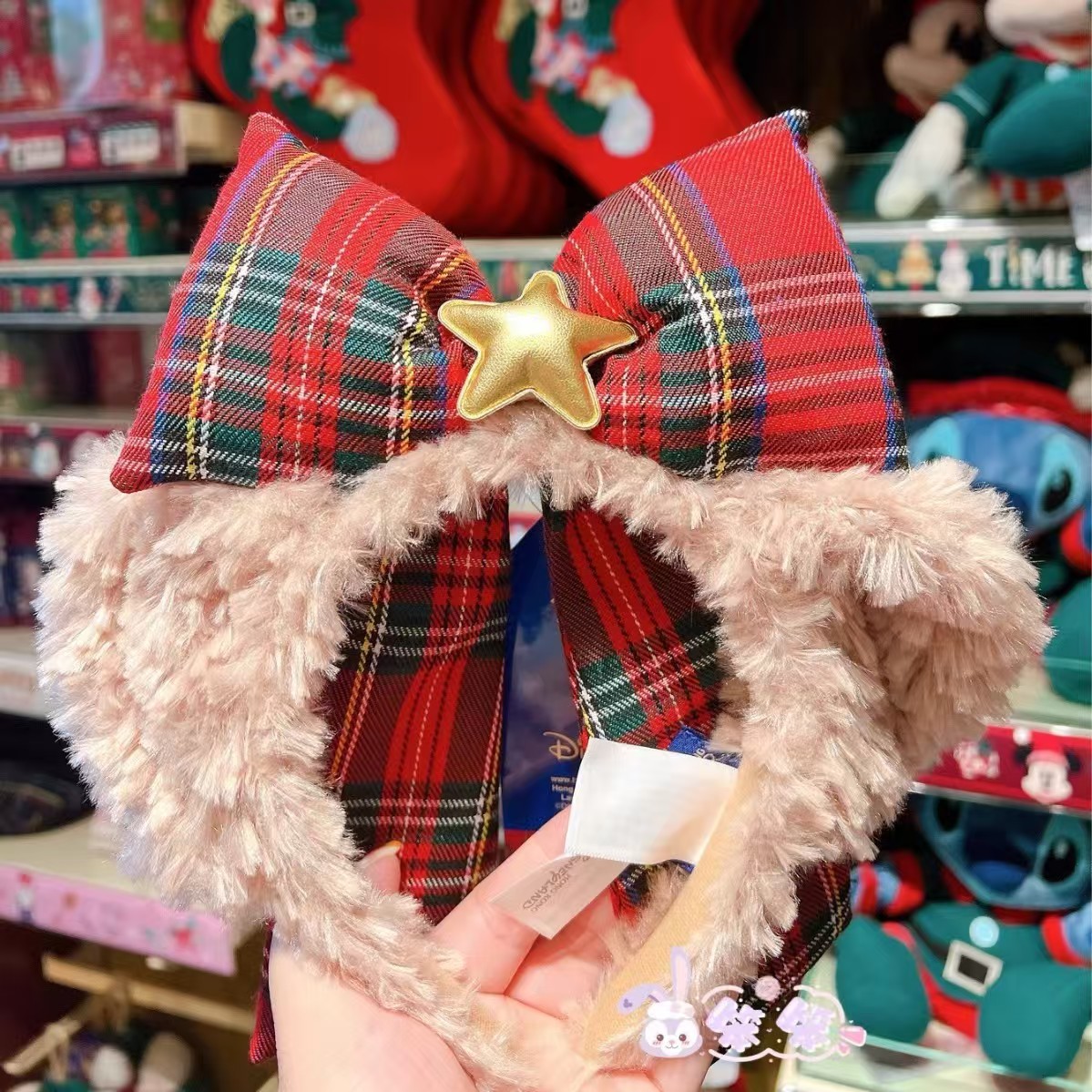 Nuevo hermoso amor tridimensional oso cabello red de peluche rojo dibujos animados orejas lavar la cara cabello red adornamiento para el cabello rojo al por mayor