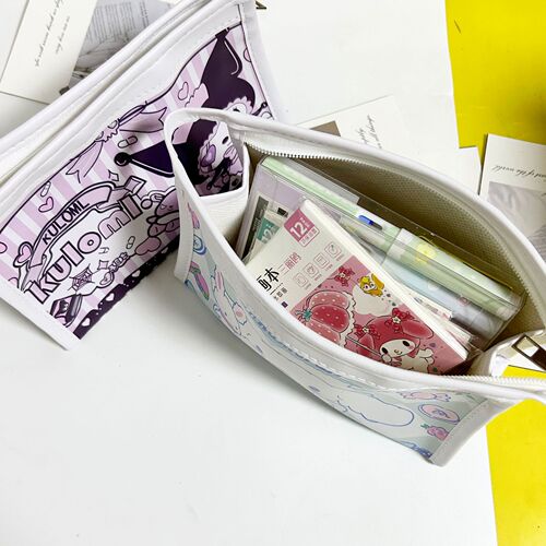 Pen bag cartoon Sanrio Kuromi Cinnamon dog stationery bag high-looking large capacity student stationery bag waterproof