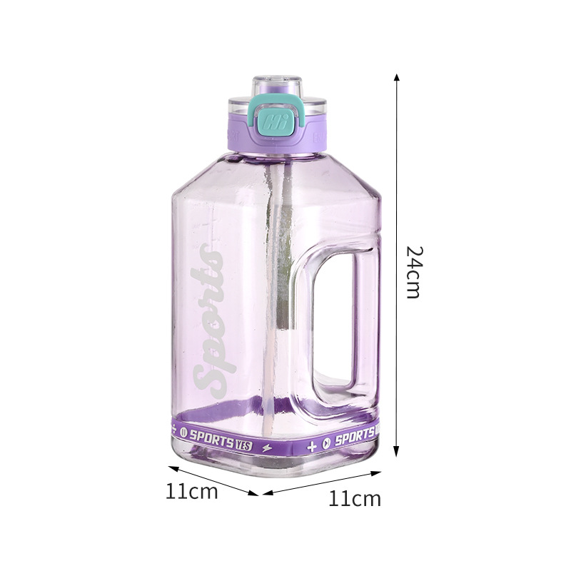 Taza de agua de gran capacidad para estudiantes de acondicionamiento físico para niños hervidor de agua de deportes para estudiantes taza de agua espacial conveniente taza de barril de barril resistente a altas temperaturas taza de estómago grande image 9