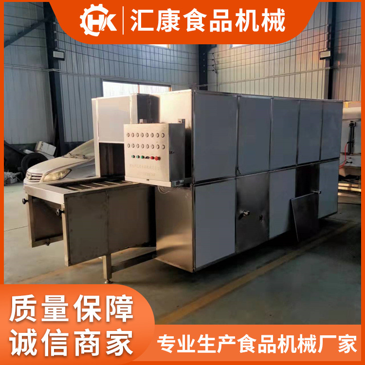 汇康新型五花肉皮燎毛设备 液化气烧毛机 网带式羊头牛头除毛机器