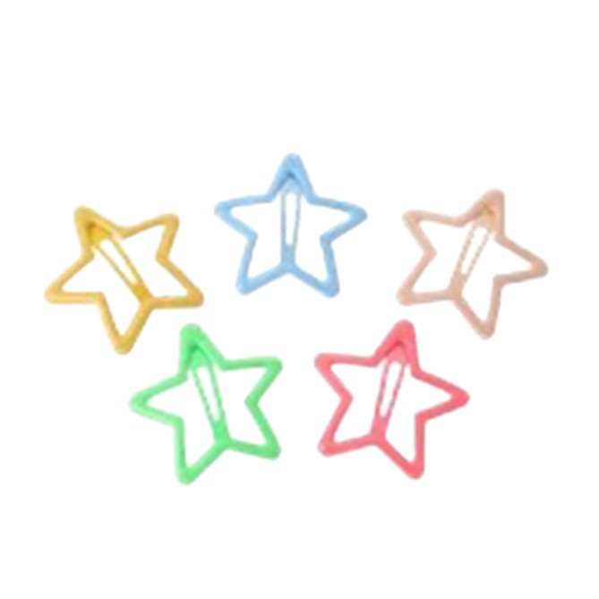 Horquilla de estrella de color para niñas, clip de flequillo en la frente para niñas, lindo bebé, horquilla de cabello roto lateral, clip de tocado