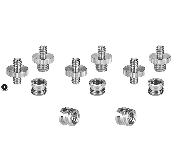 Cámara especial tornillo británico 1/4-20 vuelta 1/4 vuelta 3/8 soporte de la lámpara tornillo ranurado placa de liberación rápida tornillo