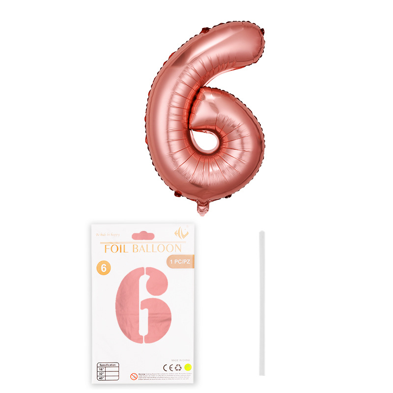 Globo digital de 16 pulgadas tapa dura tarjeta de papel de embalaje independiente película de aluminio Globo Decoración de fiesta de cumpleaños papel de aluminio al por mayor