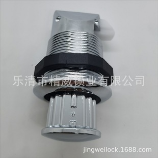 Handle-Free Round Drawer Lock Plastic Lock Push-Type Telescopic Round Head Lock Flat Push Lock Hidden Cabinet Door Lock