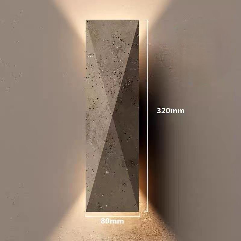 Lámpara de pared de piedra de la cueva de Huangxi, dormitorio, cabecera de la cama, hotel residencial, atmósfera interior, pasillo, control de iluminación avanzado