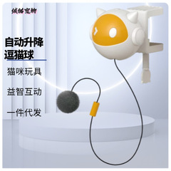 跨境宠物智能玩具自动升降电动猫玩具自嗨解闷逗猫球猫咪玩具球