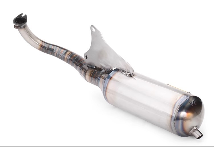 Motorcycle locomotive modified Taiwan V8 exhaust pipe is suitable for JOG50 JOG90 stainless steel high temperature resistance