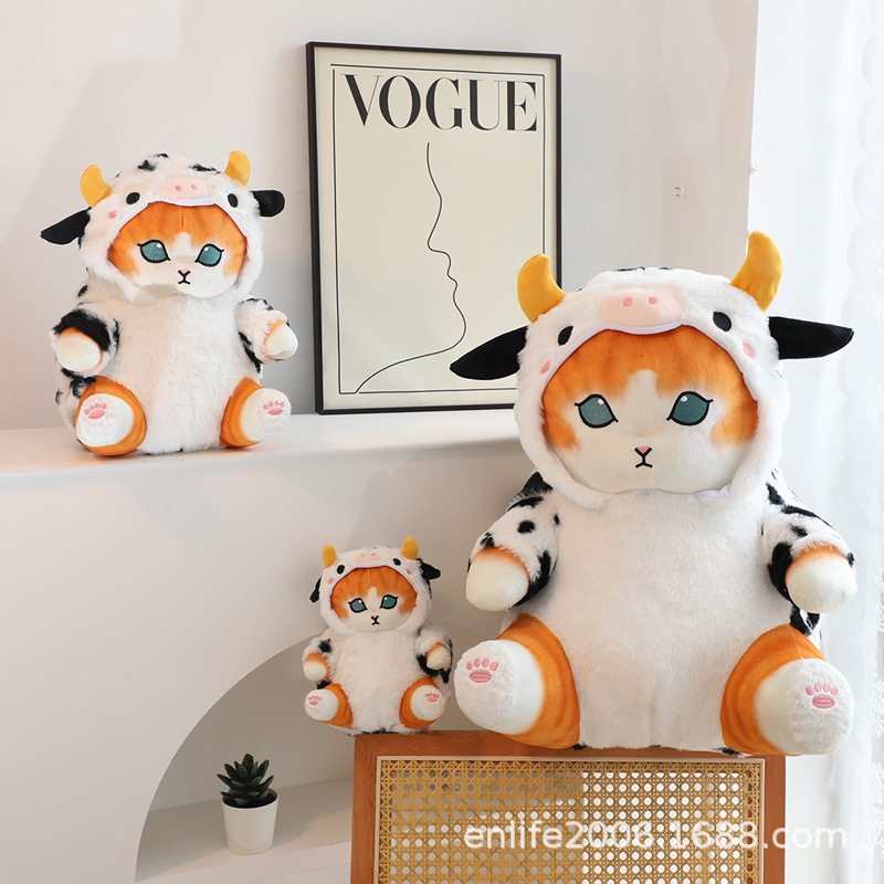 Dibujos animados tiburón gato transformación muñeca tiburón gato muñeca niños dormir almohada muñeca peluche juguete regalo creativo