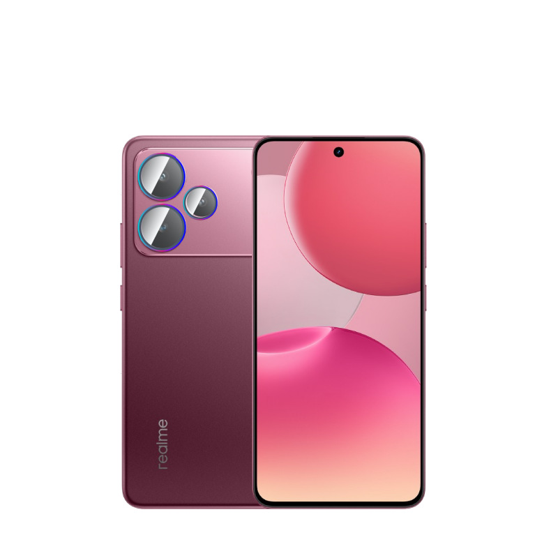 Aplicable a la película de cámara P4power 5G punto de perforación Realme15 película de lente de ojo de halcón de vidrio metálico
