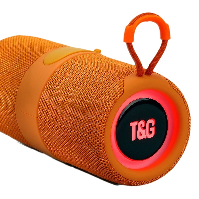 TG671 nueva tela Altavoz Bluetooth LED faro portátil TWS interconexión pequeña tarjeta de audio gran volumen