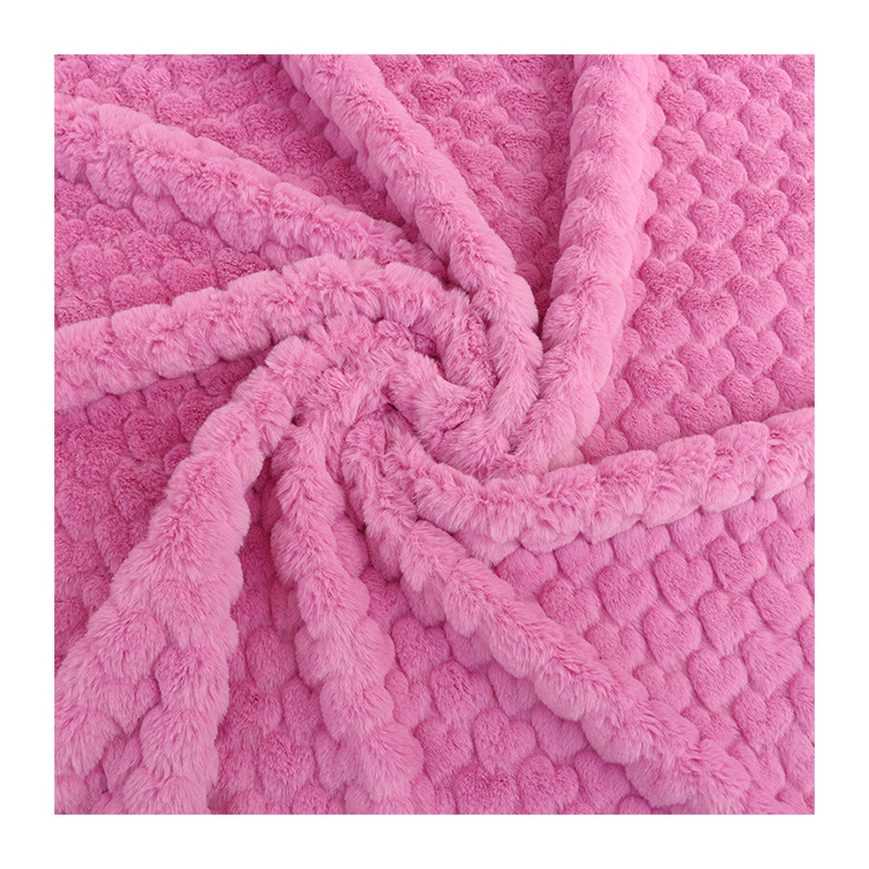 現物はウサギの毛のエンボスの小さい愛の綿布の立体のエンボスの小さいウサギの毛の布地の家庭用紡績の服装の抱き枕の生地に似せます。