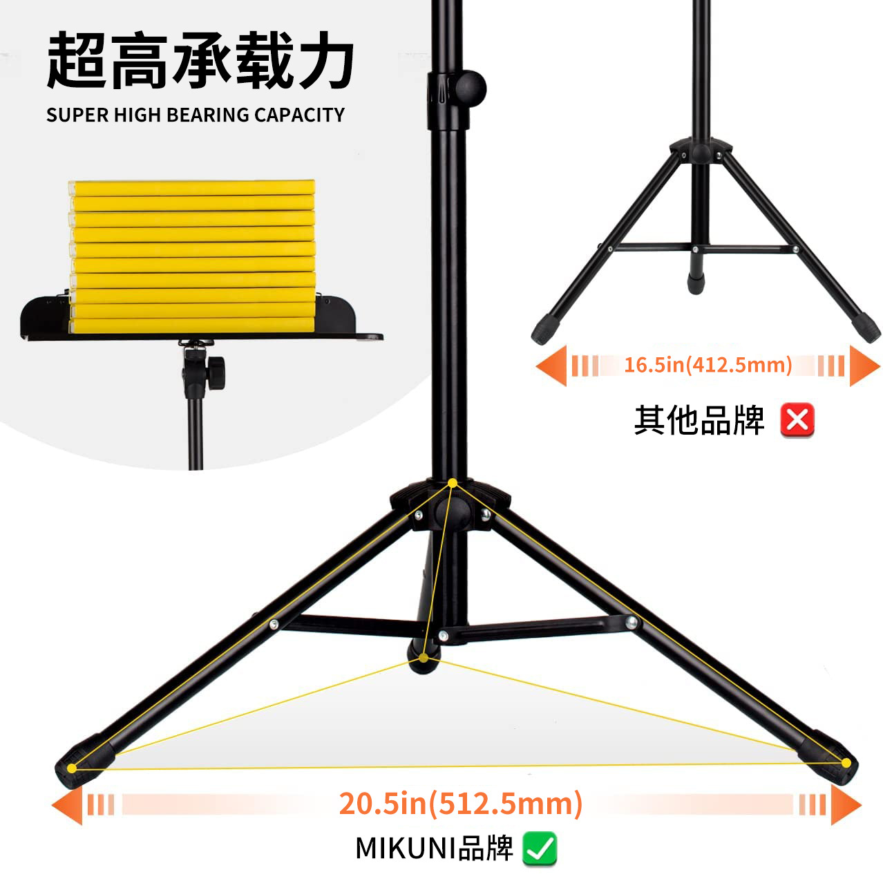 Soporte de partituras cinco en uno Estantería de escritorio de doble uso Carpeta de partituras portátiles de metal Soporte para tableta