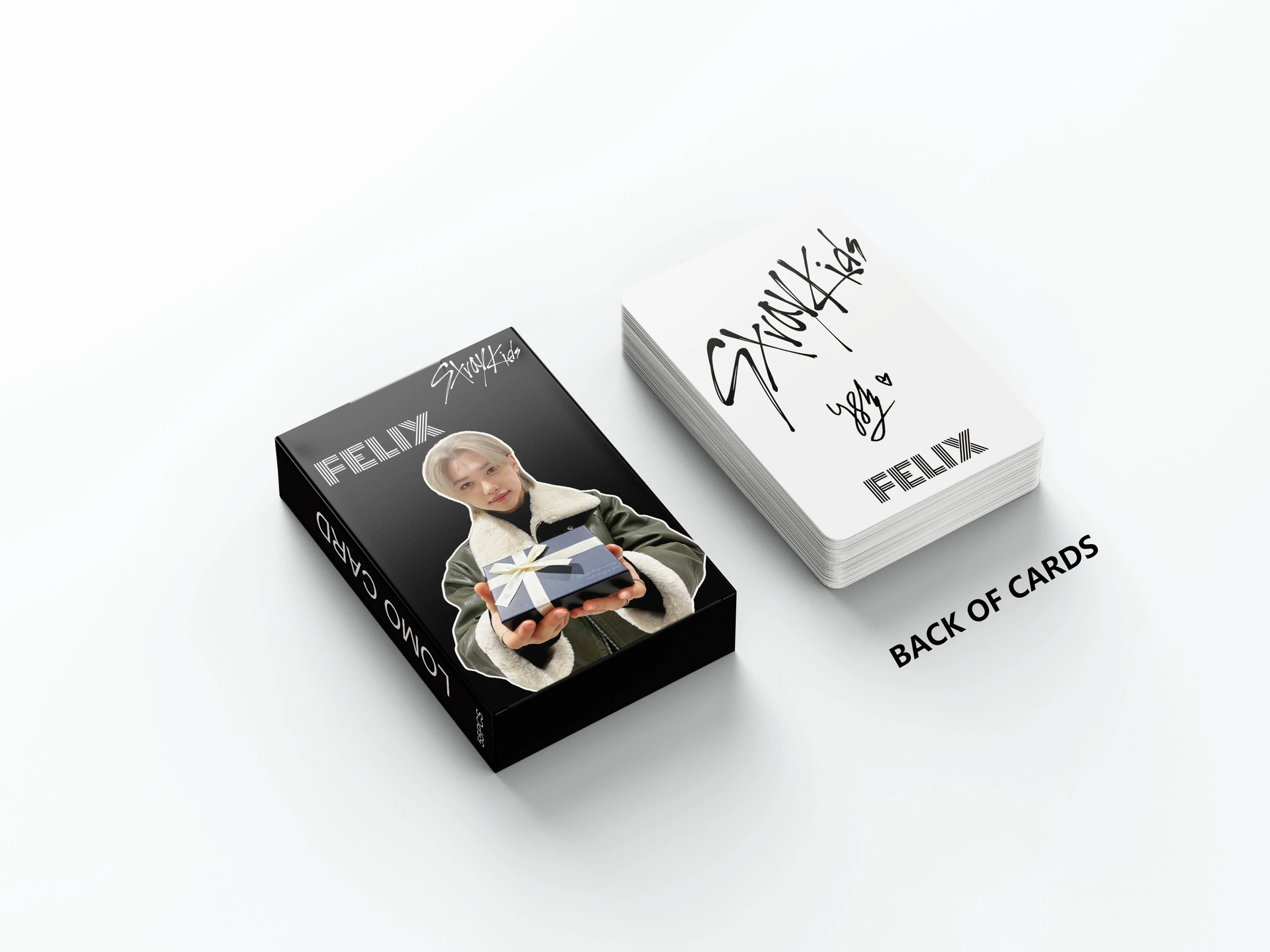 Фото карточек Ломо Пакет (Stray Kids) Феликс стиль — 55 шт коллекционные фотокарты