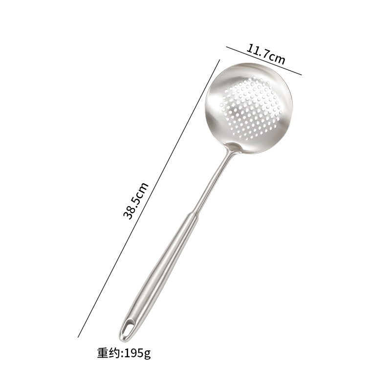 Amazon cocina de acero inoxidable guisado de fideos de pesca lengua cuchara de carne tenedor de patata conjunto de regalo