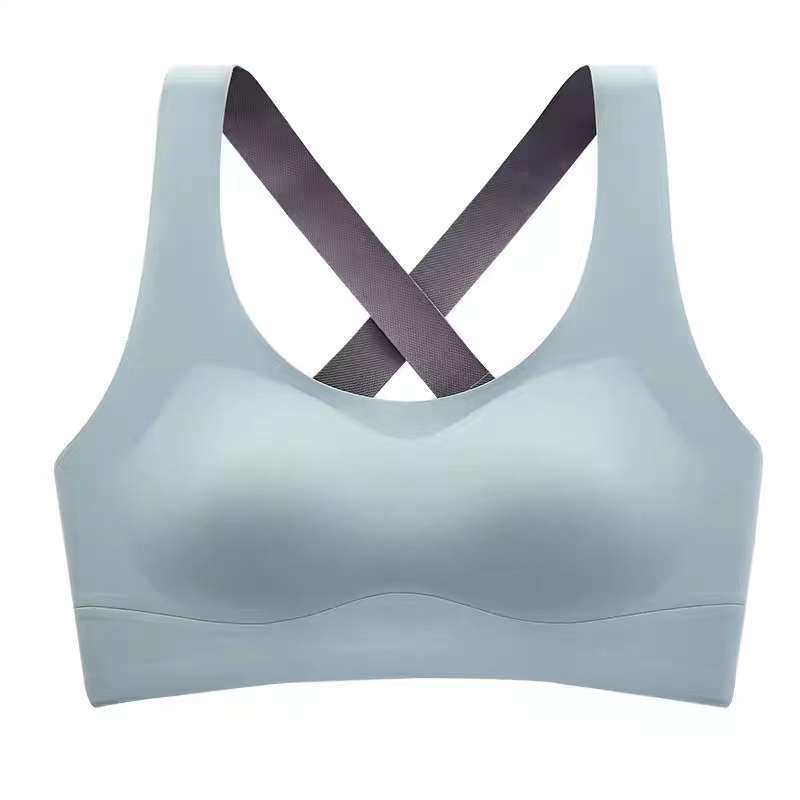 Nueva taza de látex sin costuras alta calidad belleza espalda mujeres chaleco inalámbrico yoga sujetador deportes ropa interior al por mayor