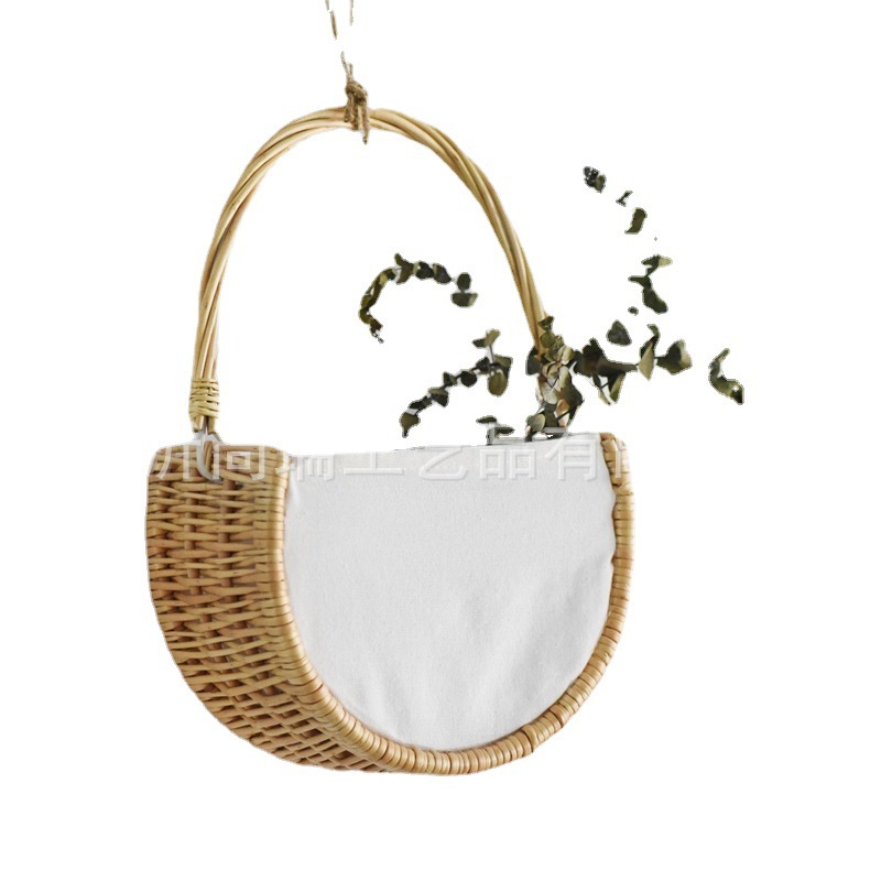 Encaje Mini encaje princesa cesta sauce Vine hierba olla tejida verde rosa flor niños foto cesta mano regalo cesta de flores de mano