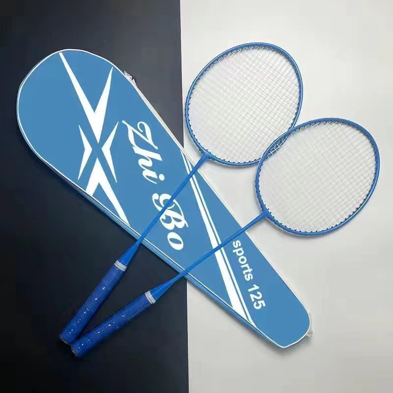 [Factory direct sales] Single and double badminton rackets, ultra-light and durable male and female adult student badminton racket sets