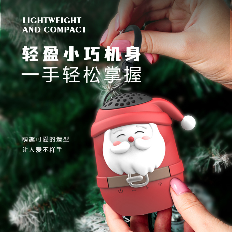 自慢 DIY 接着剤モールドクリスマスオーディオ立体装飾品シリコーンデスクトップ装飾ワイヤレス Bluetooth スピーカー|undefined