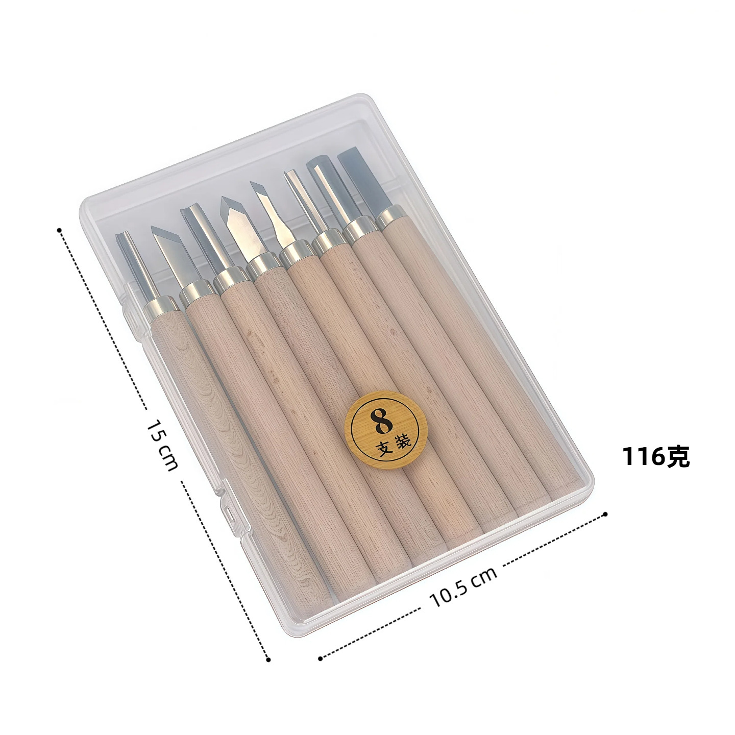 Juego de Cinceles de Tallado en Madera de Madera de Pino y Acero al Manganeso, para Carpintería y Grabado image 15