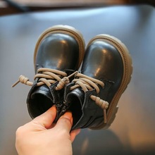马丁靴男童儿童秋冬棉鞋小童靴子洋气女童鞋子软宝宝棉鞋一件代销