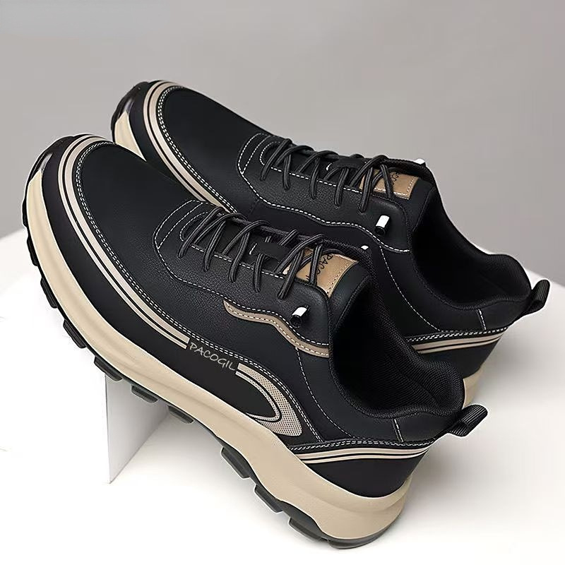 Nuevos zapatos de primavera y verano para hombres, sin cordones de cuero, zapatos casuales de todo fósforo, tendencia de moda, zapatillas ligeras de suela suave y antideslizantes