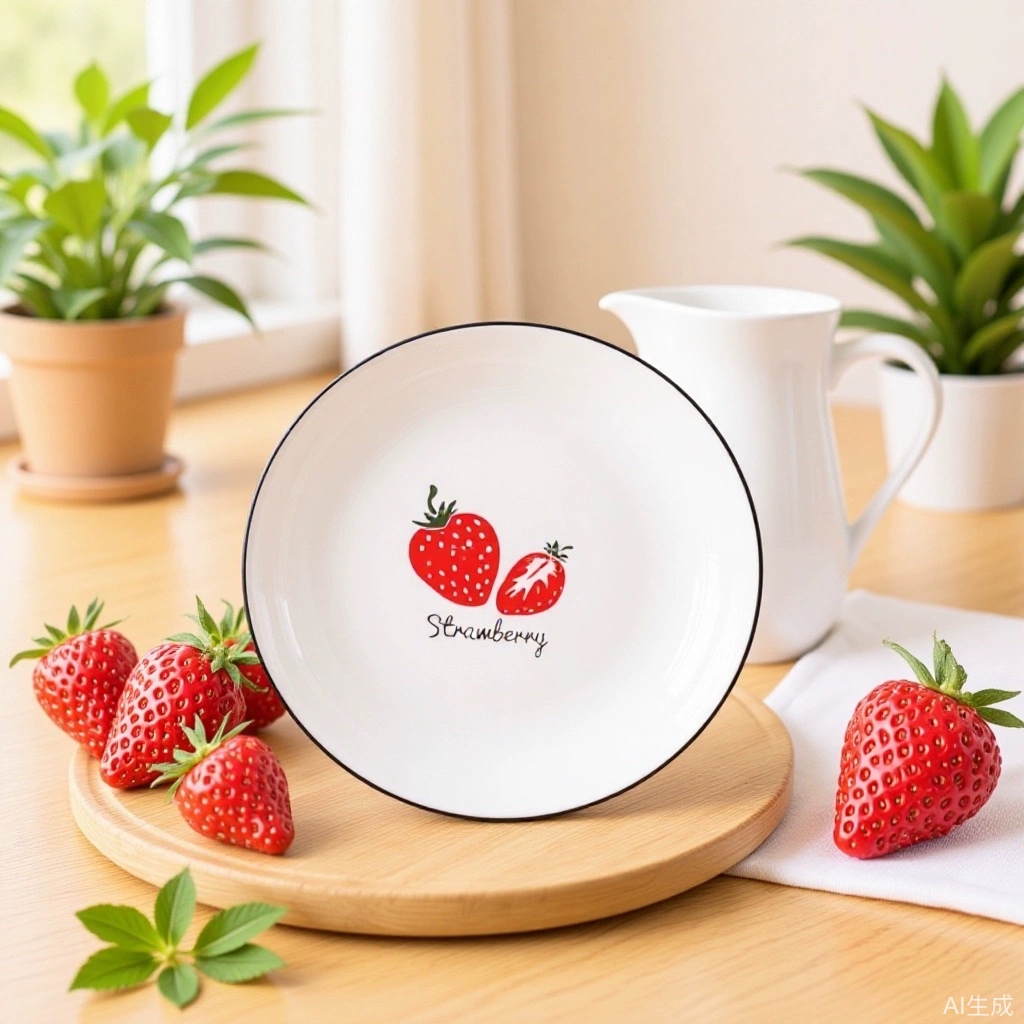 Wholesale Ceramic Plates for Home Use, Round Plates, Dish Sets, Tableware Trays, Rice Plates, Baking Trays, Deep Plates, Microwave-Safe