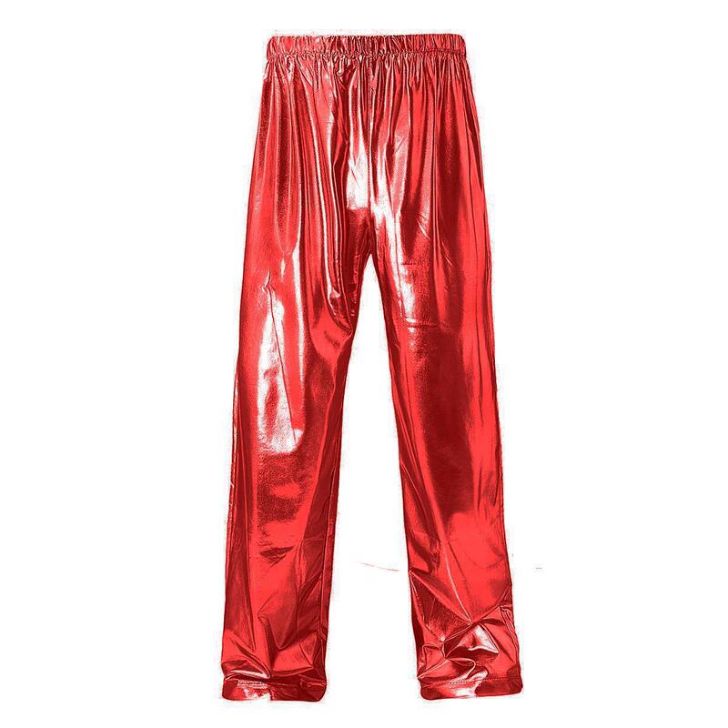 2025 New Foreign Trade Men's Metallic Shiny Jogging Pants European Size Men's Casual Loose Long Pants 2025 New Foreign Trade Men's Metallic Shiny Jogging Pants European Size Men's Casual Loose Long Pants