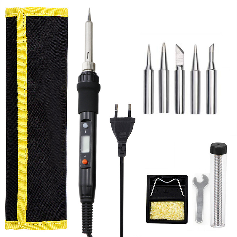 80W LCD可调节温度电烙铁套装焊接维修工具套装