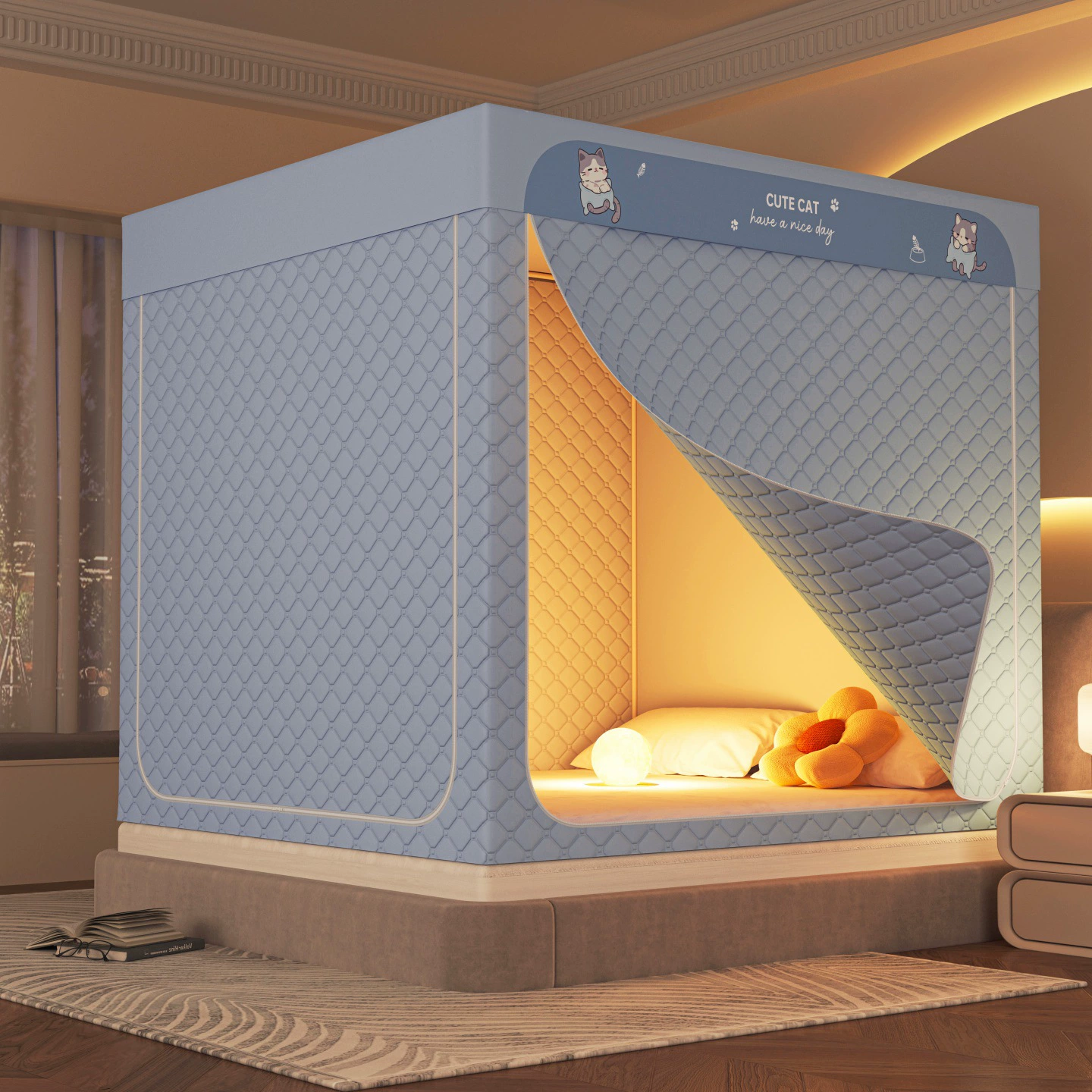 Крепкое теплое разнообразное mosquito net для кровати для домашнего использования, увеличенная толщина