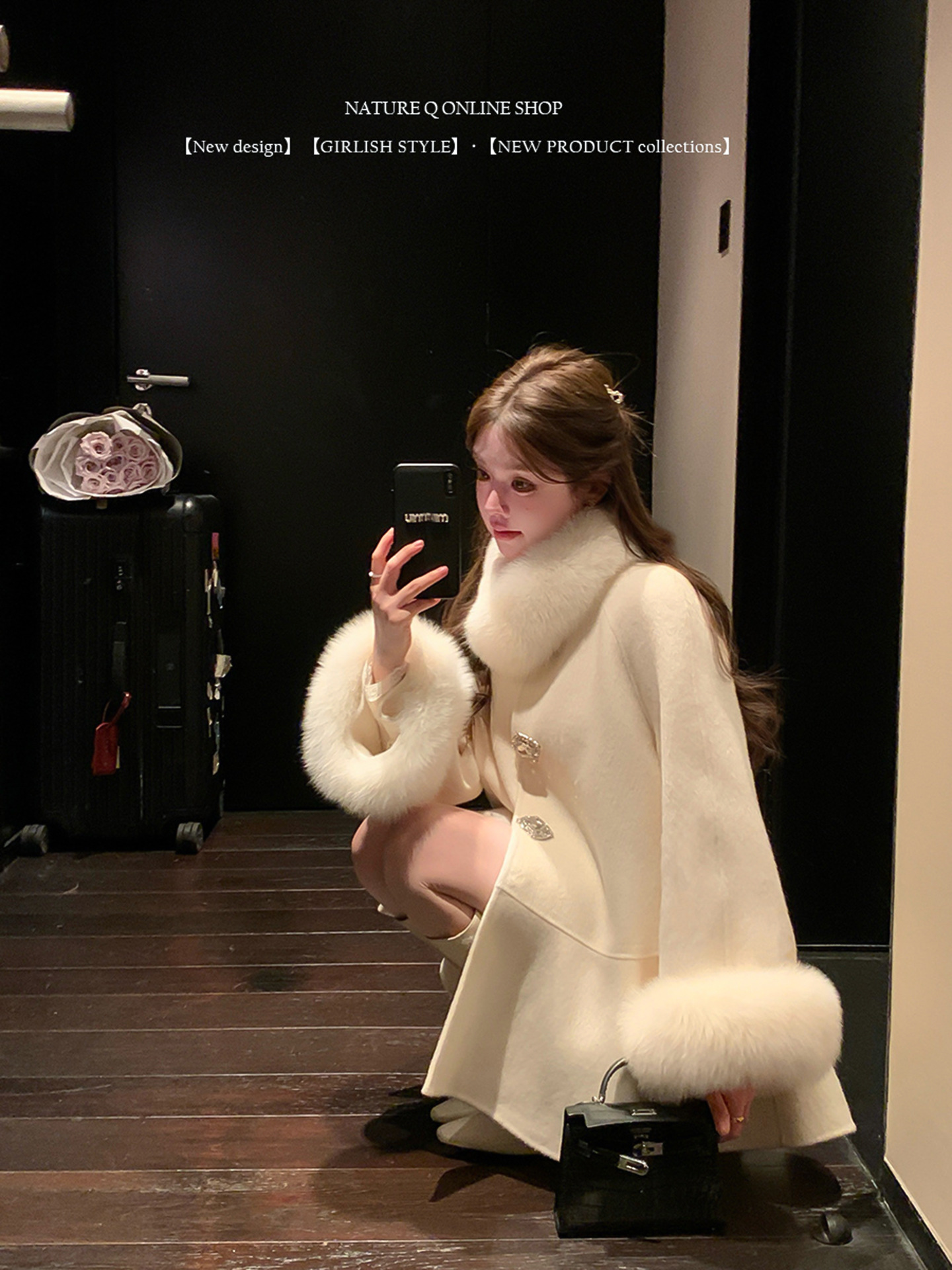 Demi-season woolen summer double-sided cashmere woolen coat