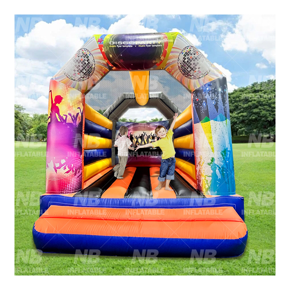 Pequeño castillo infláble para niños en interiores y exteriores plaza parque parque de juegos equipos de cabina deslizante cama de salto fuerte traviesos