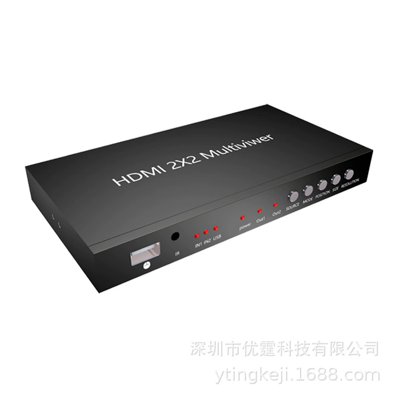 Картина-устройство 2 входа и 2 выхода HDMI разделение экрана бесшовное переключение без черного экрана USB центральное управление регулируемая картинка в картинке