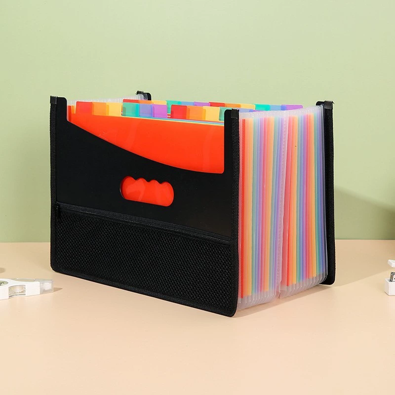 Rainbow organ, multilayer organizer bag for folders, table storage bag, new collection, classification