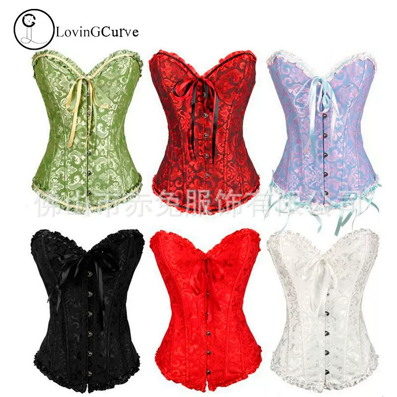 欧美宫廷束身衣新娘礼服corset塑身衣厂家批发速卖通货源