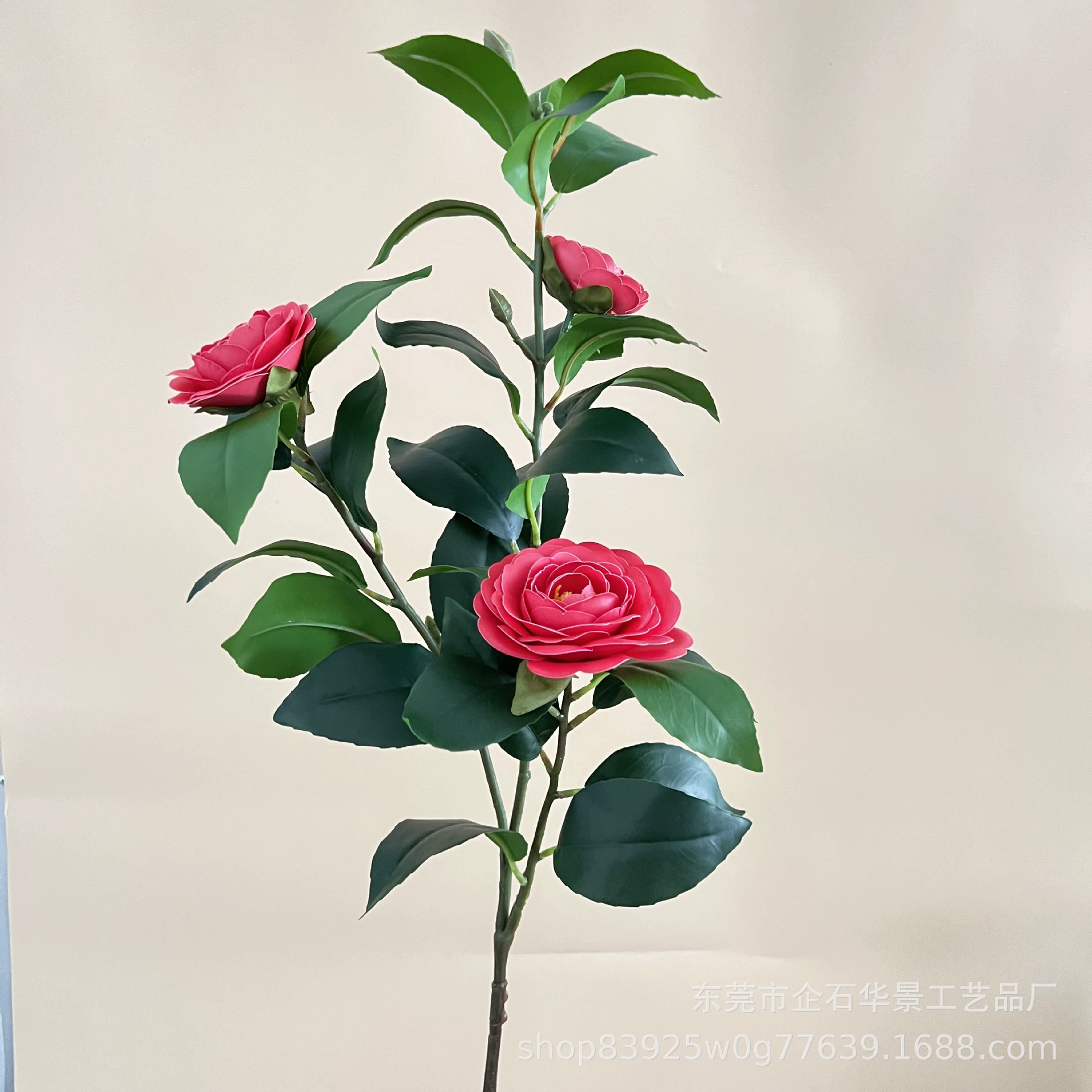 Камелия Искусственный цветок Поддельный цветок Украшение из сушеных цветов Новый китайский стиль Цветочное искусство Гостиная Обеденный стол Спальня Маленькое свежее украшение Цветочная организация