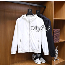 高端刺绣男士连帽夹克衫外套2025秋季新款大牌刺绣欧洲站厂家直销