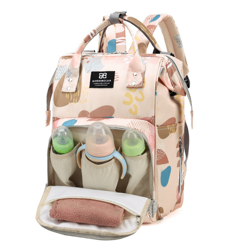Mommy Bag 2024 New Large Capacity Milk Storage Mommy Bag Backpack Fashionable Lightweight Multifunctional Mother and Baby Bag