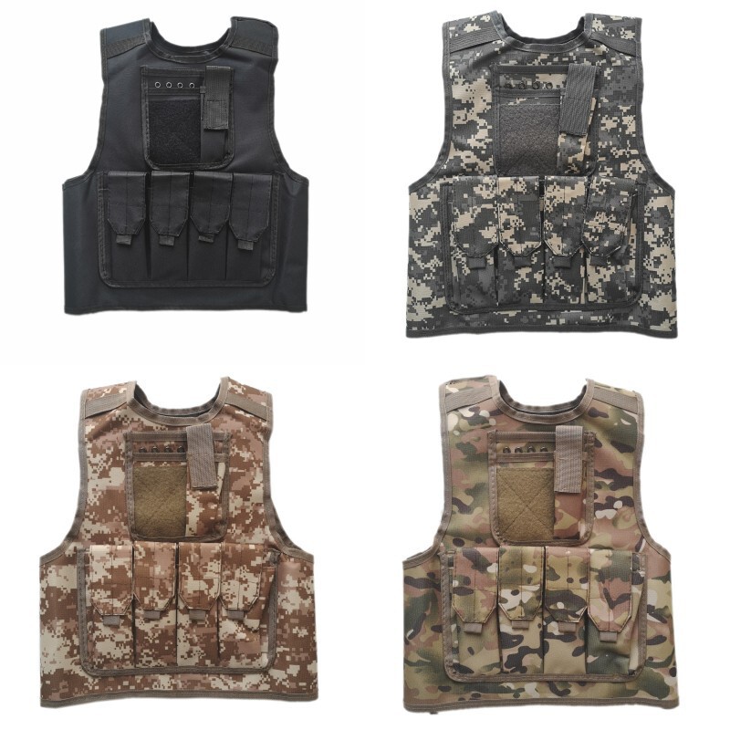 Children's Outdoor Tactical Vest CS Equipment Eating Chicken Game Vest Men's and Women's Grade III Armor Clothing Kindergarten Performance Clothing