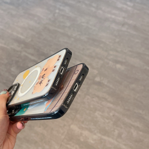 磁吸卡皮巴拉适用苹果iPhone15ProMax手机壳13潮牌12防摔14pro套