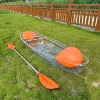 2,44 м одноместная лодка, прозрачная спинка, оранжевый