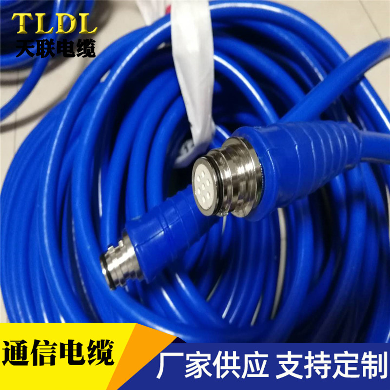 矿用通信拉力电缆，MHYBV-7-1，MHYBV-7-2插头拉力电缆