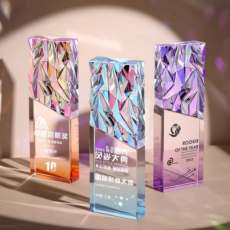 New Crystal Trophy, Creative and High-End Design, Outstanding Employee Award, Company Annual Meeting Award, Honor Commemorative Prize