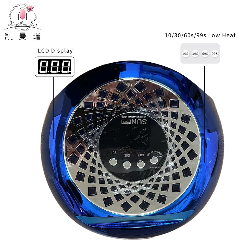 Nueva lámpara de manicuras 256W de alta potencia de manicuras luz de terapia de luz LCD colorido de visualización de luz condensada de manicuras de asado de luz Amazon