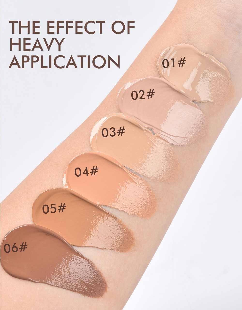 YOUNG VISION Bottom Press Foundation is a detachable matte facial base makeup liquid that is not prone to smudge undefined