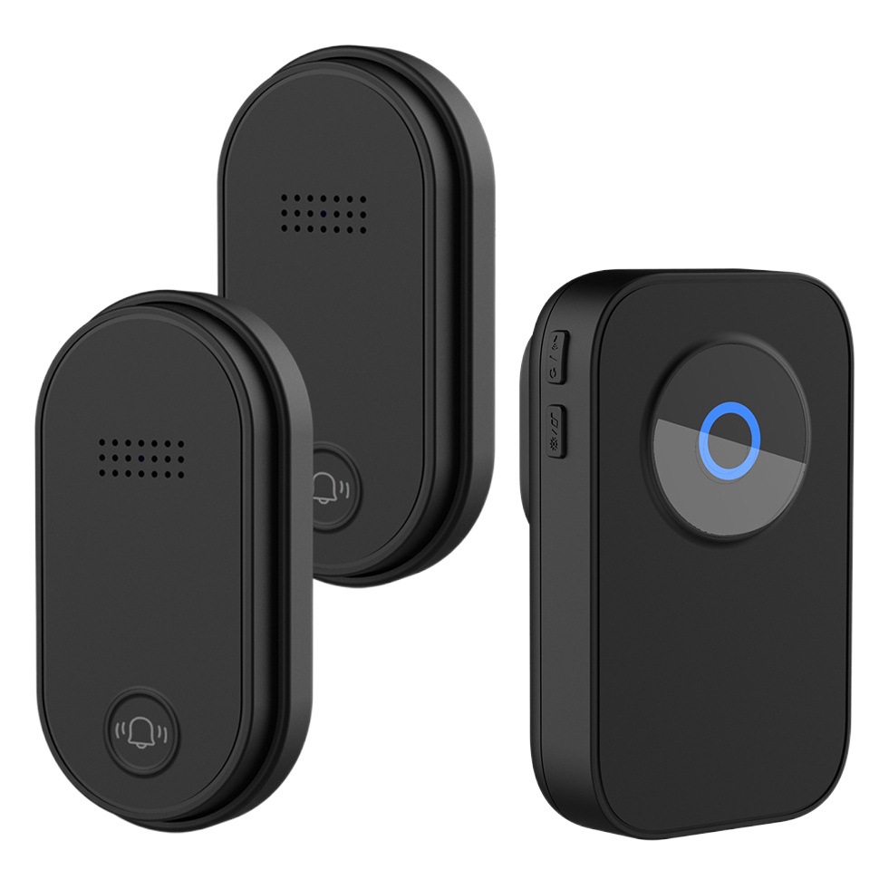 timbre de puerta autogenerado inalámbrico impermeable rf433 un remolque para un hogar de personas mayores llamadas de control remoto inteligente