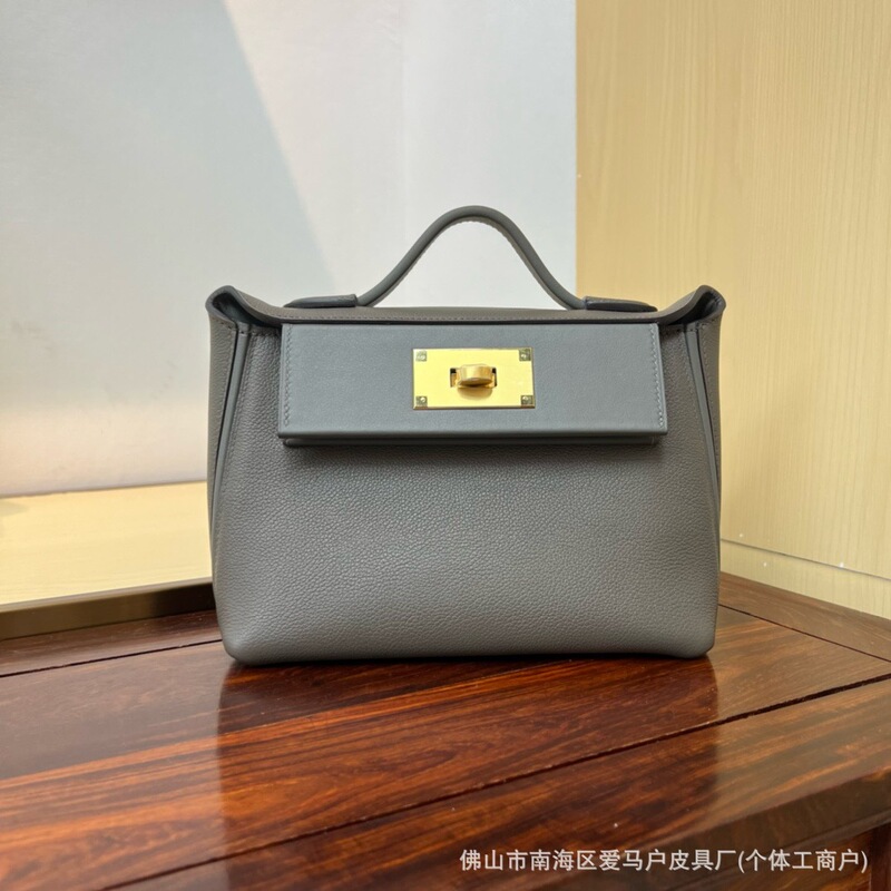 头层Swift皮蜡线手缝2424mini单肩手提斜挎包饺子包高品质轻奢包|undefined
