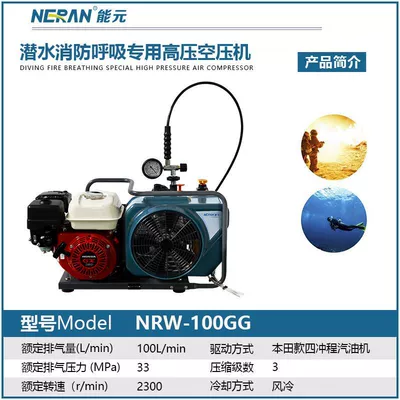 Hava kompressorları Diving Fire Special Air Compressor - nrw-100gg-deposit