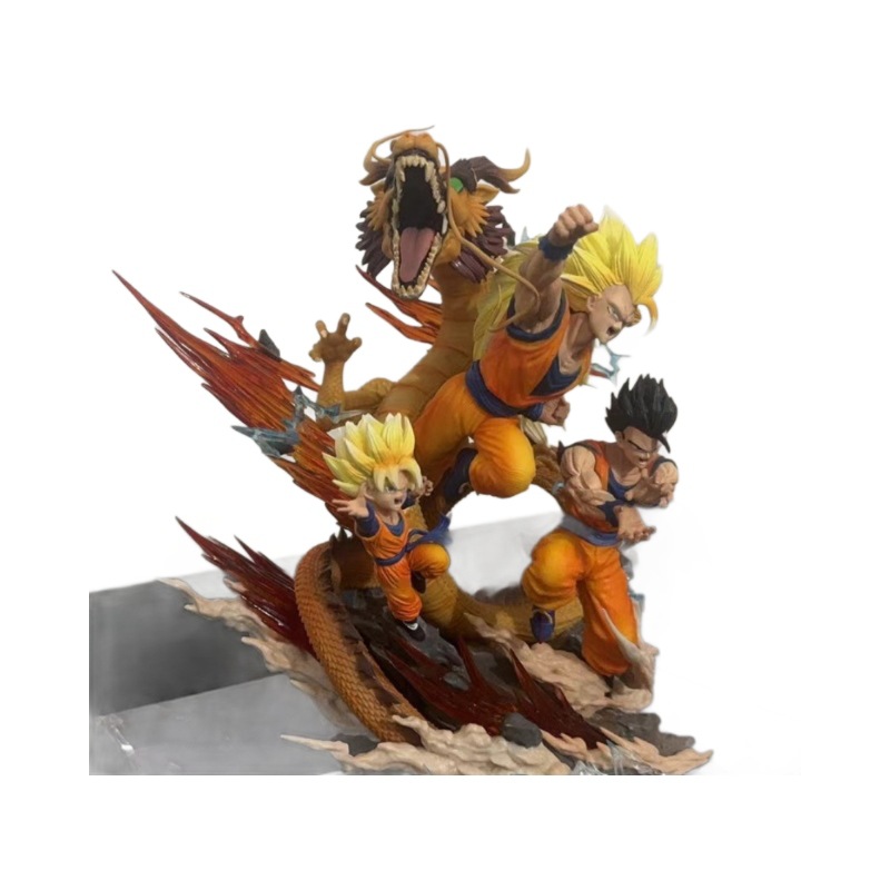 드래곤 볼 LS 드래곤 복싱 슈퍼 3 일 우콩 3 형제 핸드 헬드 27CM 동상 모델 생일 행사